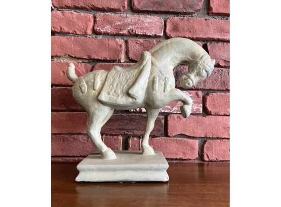Asian Ming Horse Austin Brand Sculpture Clay 12' Tall  X 13' Long