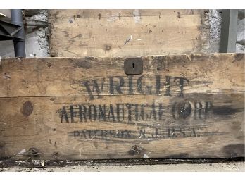 Vintage Wright Aeronautical Wood Box & All Contents