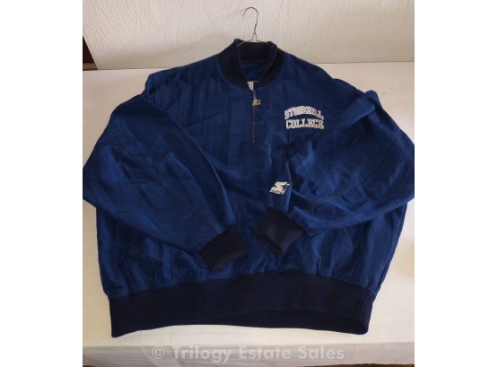 Vintage Stonehill College Starter Jacket Pullover 1/4 Zip XL