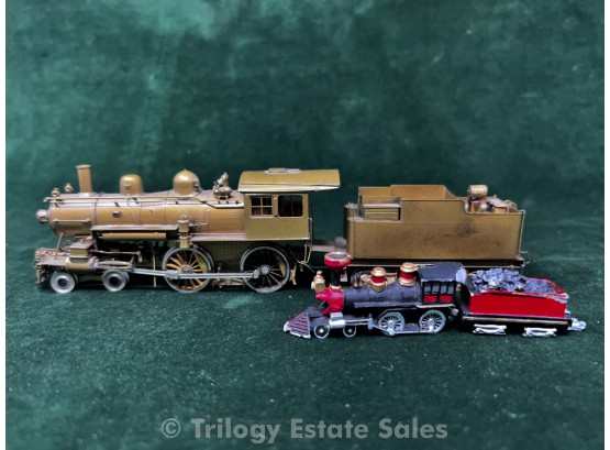 Brass Scale Model Locomotive And Tender (Korea)