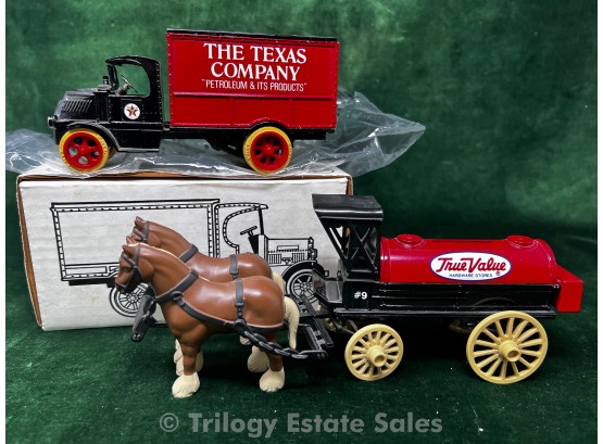 Texaco Truck And TruValue Wagon Banks