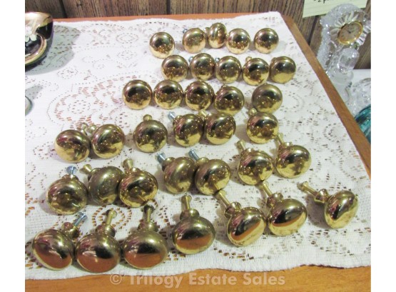 36 Solid Brass Pull Knobs.