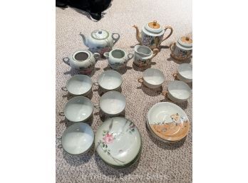 Two Japanese Teapots And Teacups