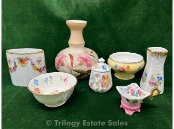 Small Flowery Porcelain Pieces