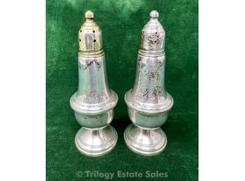 Reed & Barton Sterling Silver Weighted Salt & Pepper Shakers
