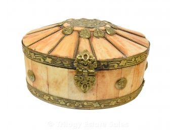 Embellished Bone Trinket Box