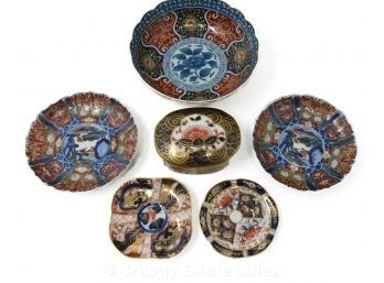 Six Small Pieces Of Imari Porcelain