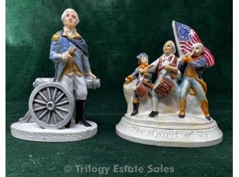 Signed George Washington Plus Sprit Of 76 Sebastian Miniatures