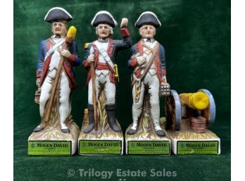 Mogen David Revolutionary War 'Battle Of Concord' Miniature Decanters