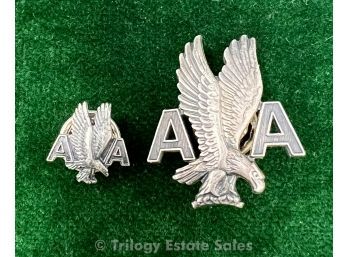 Two American Airlines Lapel Pins