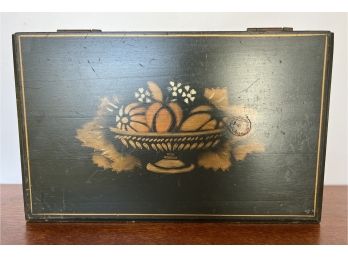 Vintage Stenciled Fruit Wood Box Measures 14.5' X 9.5' X 5.5'