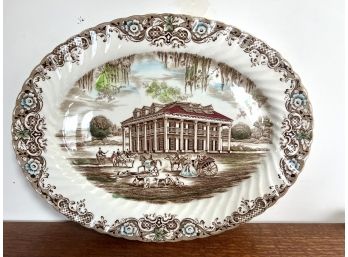 Heritage Hall Southern Plantation Early 19th Century Ironstone #4411 Platter Dish 14' Across