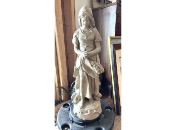 Large Garden Statue Praying Maiden Heavy Solid Cast 28' Tall