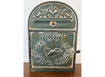 Decorative Reproduction Antique Mail Post Box - Working Letter Flap - Door Opens