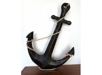 Large Decorative Anchor On Base Rope Accent - 27'H X 20'W
