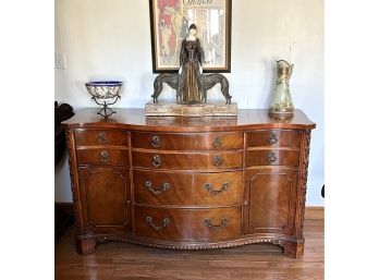 Wood Rounded Sideboard Furniture - Carved - Century Brand  - Sideboard ONLY - 60' X 21' X 35'
