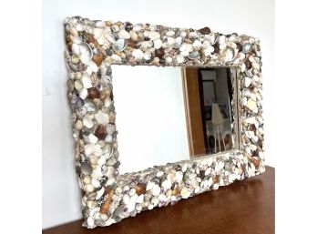 Seashell Border Mirror - Solid And Well Made - Horizontally Or Vertically - Measures 22' X 16'