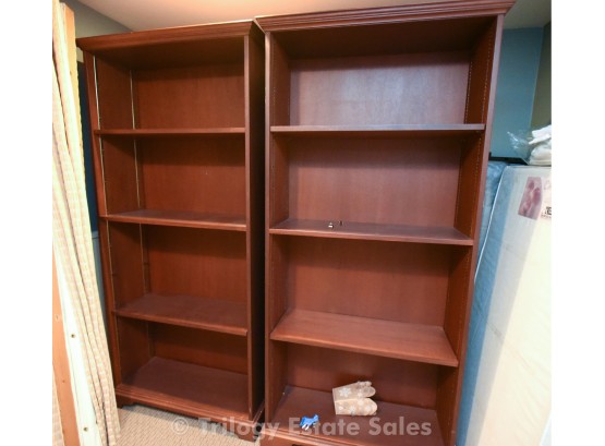 Pair Adjustable Bookshelves