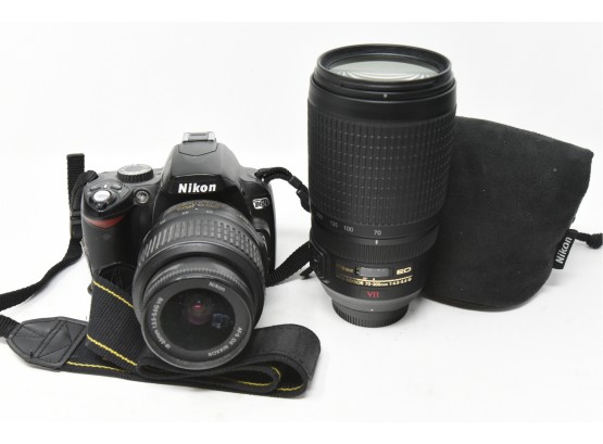 Nikon D60 W/AF-S Nikkor 18-55MM & AF-S Nikkor 70-300MM