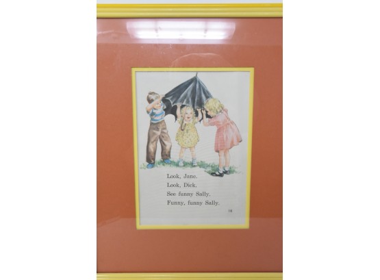 Read With Dick And Jane Framed Page