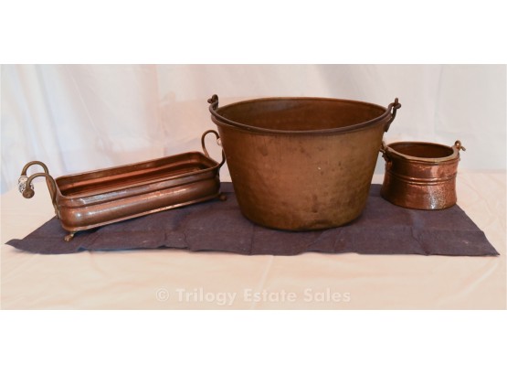 Copper & Brass Buckets Planters