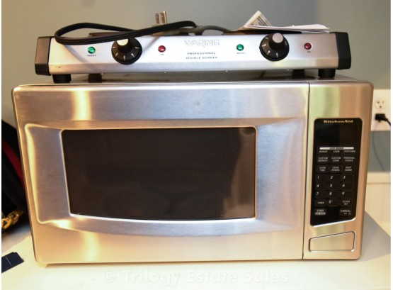 Kitchen Aid Microwave & Hot Plate KCMS145JSS DB60