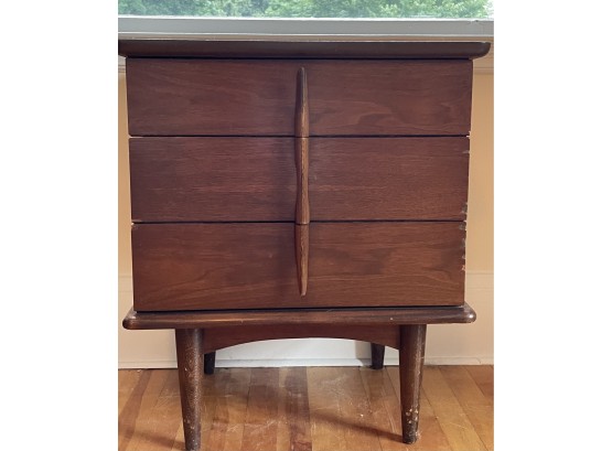 Small Mid Century Modern United Furniture Corporation Bed Side Table