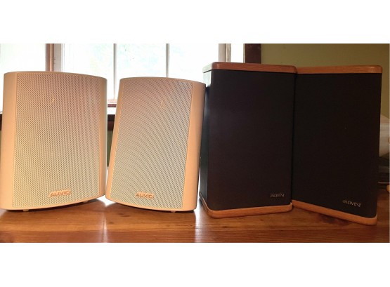 LOT 4 Speakers - 2 Advent Brand (Mini) And 2 Auvio Brand