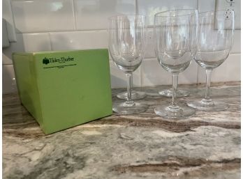 Tilden-Thurber Boxed Wine Glasses Lot (5) Five Total
