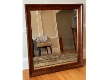 Large Floor Or Wall Mirror Wood Frame Square