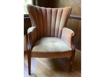 Wingback Velour Victorian Style Chair