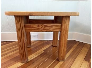 This End Up Brand Wood Square Side Table