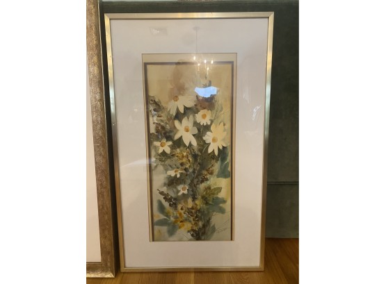 L. Perlmutter Floral Watercolor Painting..LV15