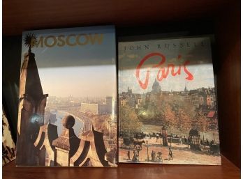 Moscow Hardcover With Sleeve And Cardboard Case & Hardcover Paris Books..B155