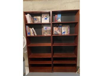 Pair Of Woodlike Bookcases..b158
