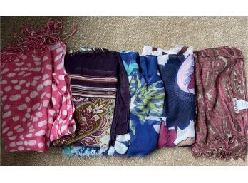 Cotton Scarf Lot Includes LL Bean And J.Jill ..2Br258