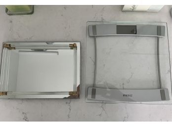 Vanity Tray Mirror And Homedis Scale..BR244