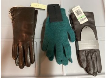 3 New Pairs Of Women's Gloves..B140