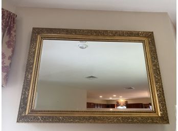 Large Decorative Thick Framed Gold Mirror..LV21