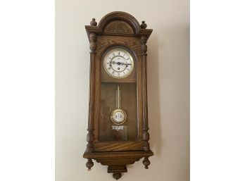Howard Miller Vienna Regulator Westminster Chime Oak Wall Clock..LV25