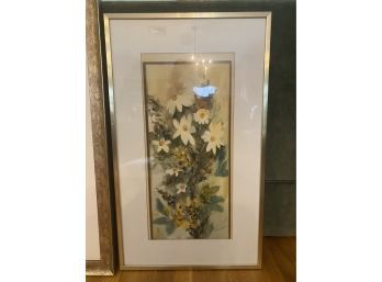 L. Perlmutter Floral Watercolor Painting..LV15