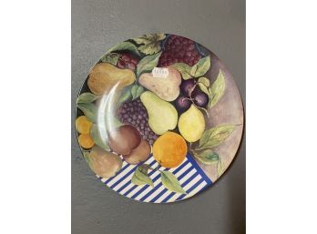 GIEN FRANCE La Ronde Des Fruits Platter 12' New..B126