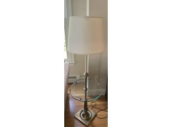 Brass And Glass Table Lamp..LV27