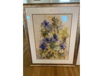 L. Perlmutter Large Watercolor Framed And Matted..LV14