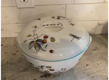 Royal Worcester Strawberry Fair Oven To Table 10' Casserole..K37
