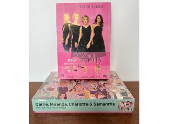 Sex & The City Lot (2) Ultimate Collection 32 Discs DVD & Brand New Puzzle Carrie Charlotte Samantha Charlotte