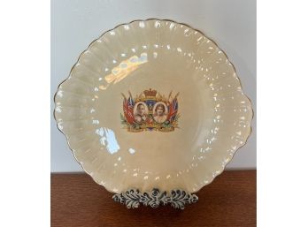 King George And Queen Elizabeth Coronation Commemorative Plate May 12 1937 11' Diameter