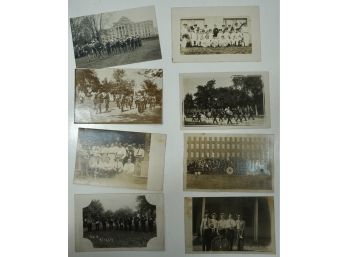Lot Of 8 RPPC Orchestra's & Marching Bands