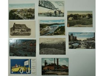 Lot Of 10 RPPC (Portsmouth, NH, Chicago, Riverside Park, NY )