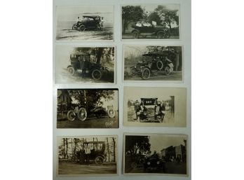Lot Of 8 RPPC Ford Automobiles 1917 Model T